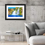 Duden Waterfalls Cliffside, Antalya Wall Art