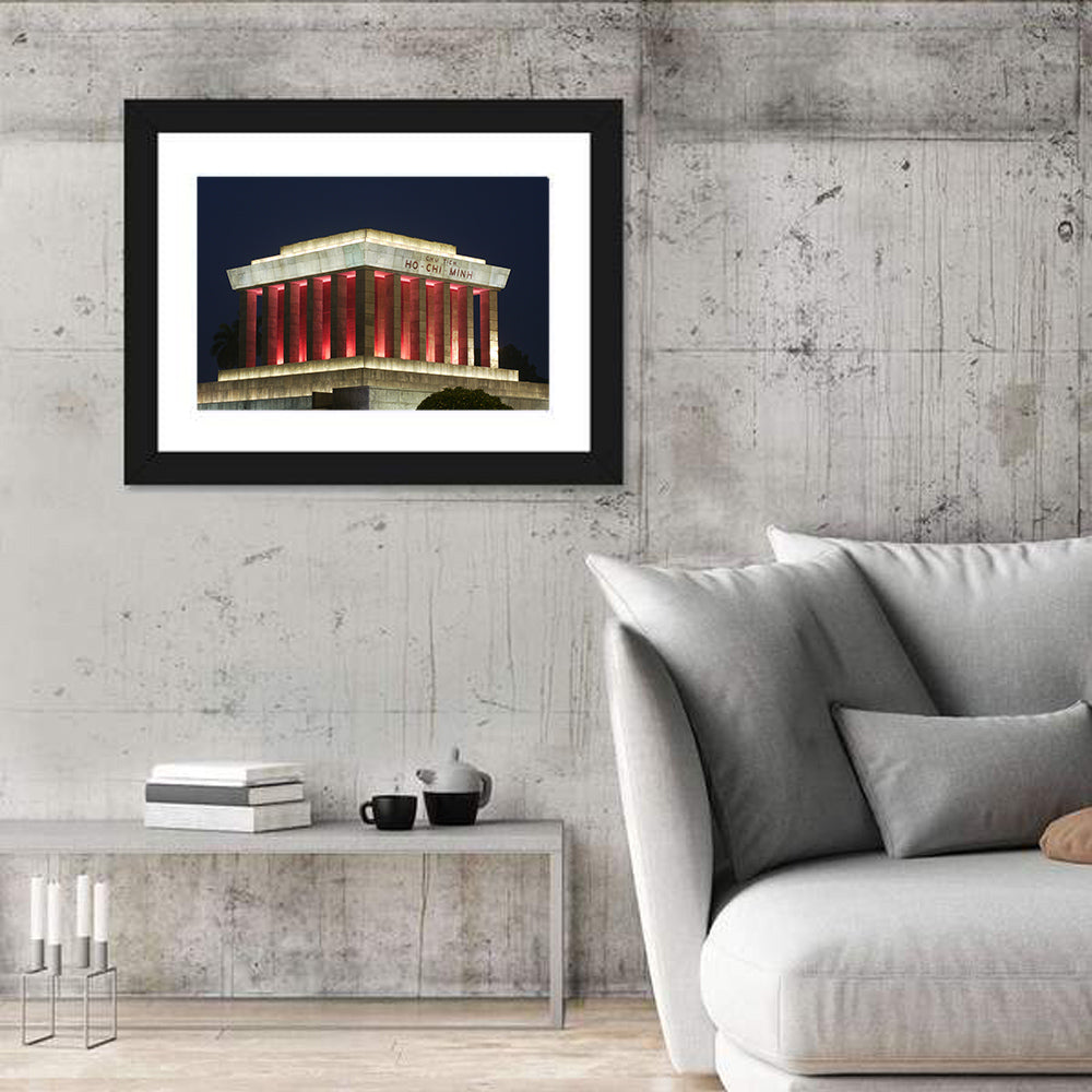 Ho Chi Minh Mausoleum at Night Wall Art
