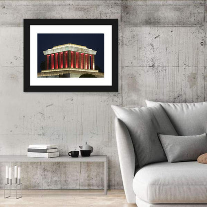 Ho Chi Minh Mausoleum at Night Wall Art