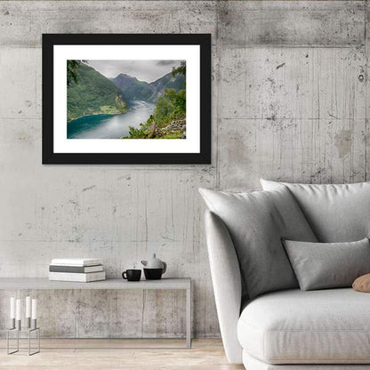 Geirangerfjord with Cruise Ship Wall Art