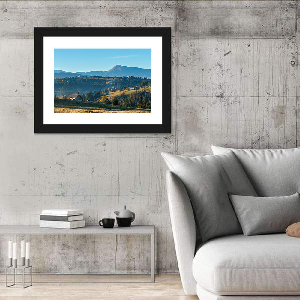 Yablunytsia Village Mountain View Wall Art in a room, landscape
