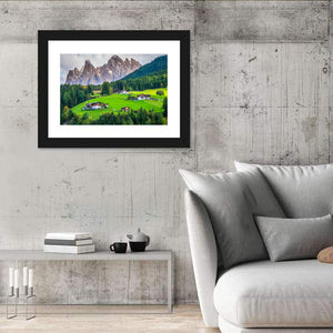 Mountain Village In Villnoss Wall Art