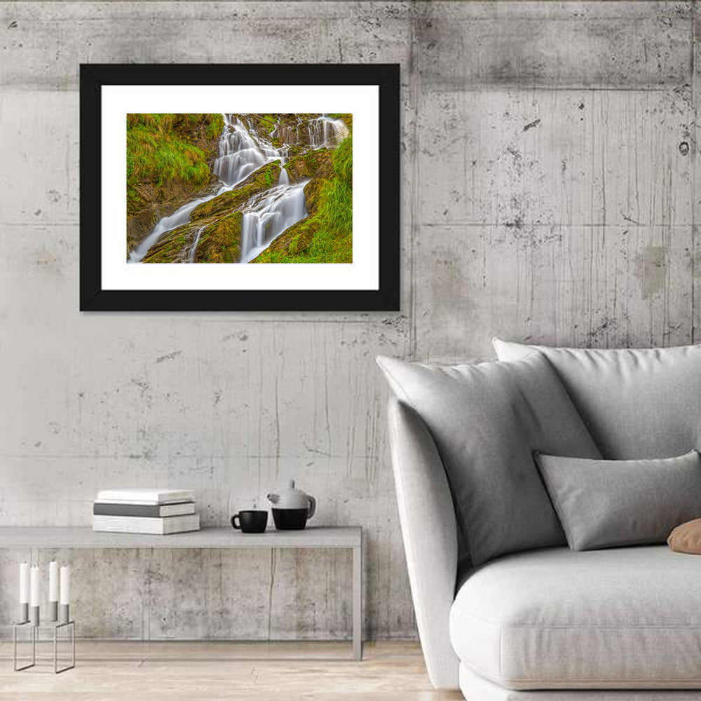 Tiered Waterfall in Val D'aosta Wall Art