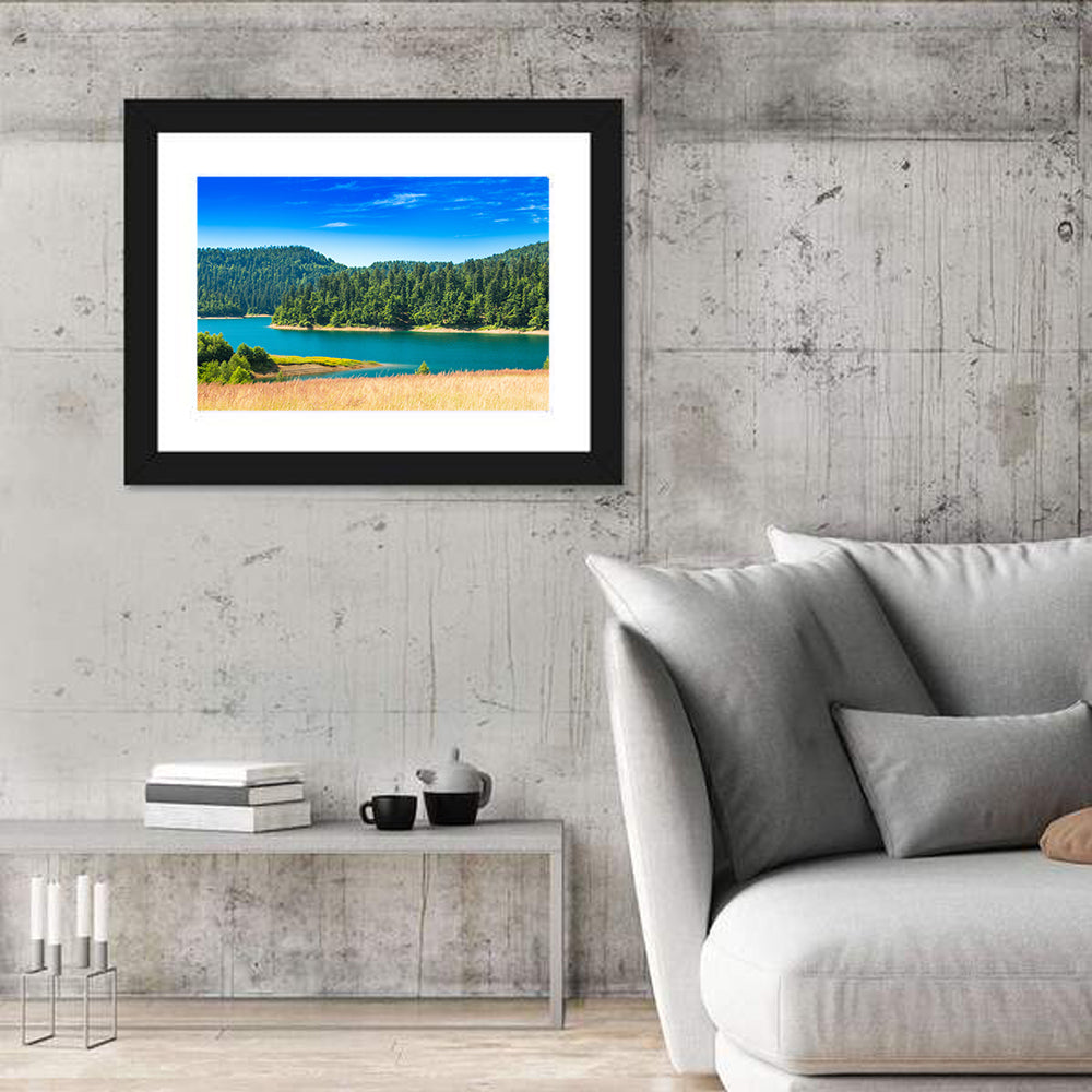 Lokvarsko Lake Turquoise Shoreline Wall Art