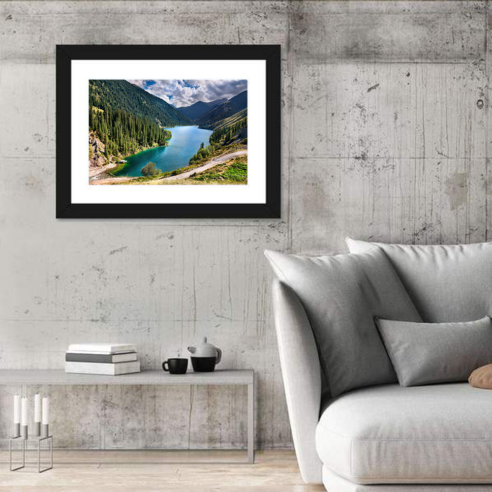 Kolsai Lake, Kazakhstan Wall Art in a room, landscape