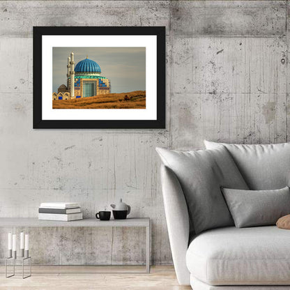 Blue Domed Mosque in Turkistan Wall Art