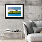 Hongsong Lake with Mountain Peak Wall Art