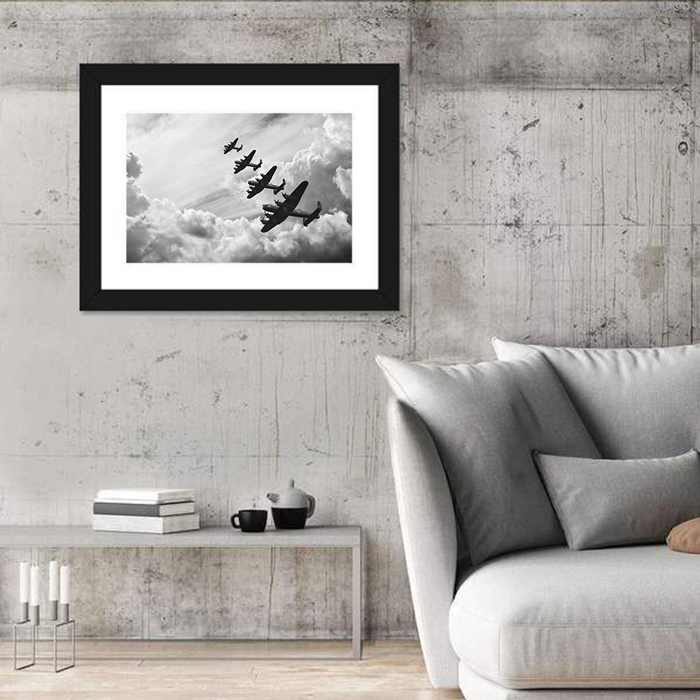 Lancaster Bombers in Formation Wall Art