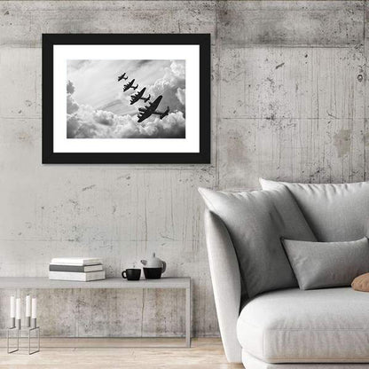 Lancaster Bombers in Formation Wall Art