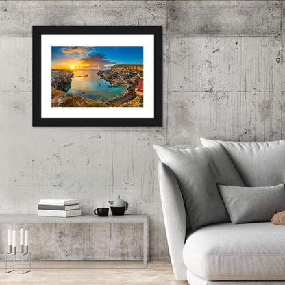 Popeye Village Sunset, Anchor Bay Malta Wall Art