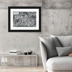 Amsterdam Canal Map Wall Art
