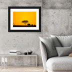 Thailand Elephant Silhouettes Wall Art