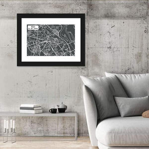 Kiev Map Wall Art