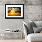 Great Pyramids of Giza at Dusk Wall Art