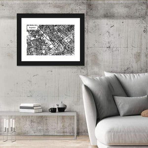 Baghdad City Map Wall Art