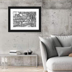 Chicago Street Grid Map Wall Art