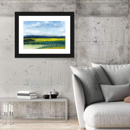 Summer Meadow Watercolor Wall Art