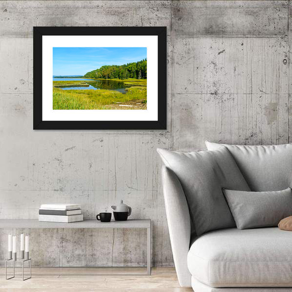 Forillon Lake and Meadow, Quebec Wall Art