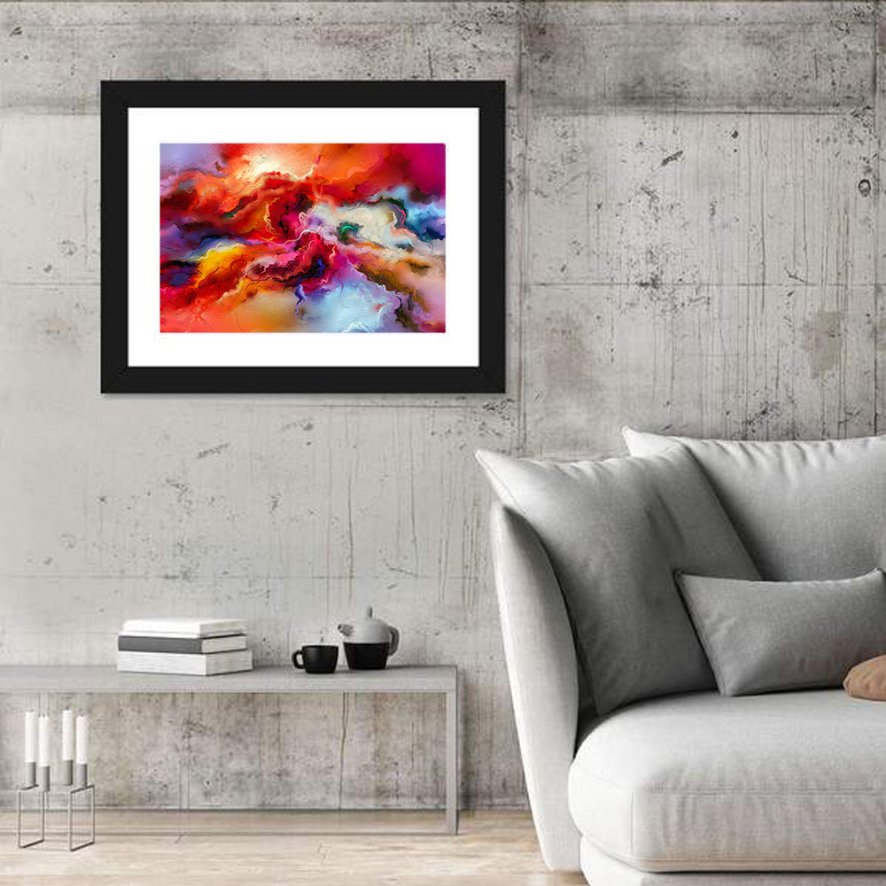 Vibrant Swirl Oil Painting Wall Art