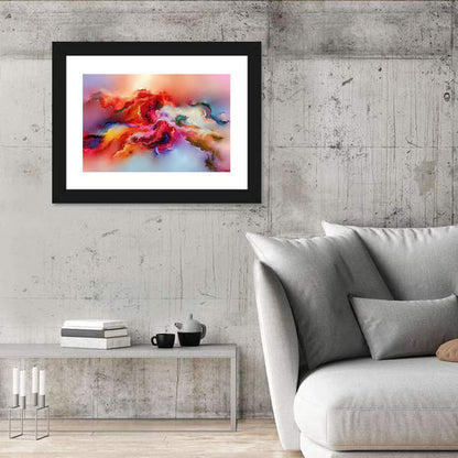 Hand Drawn Brushstroke Nebula Wall Art
