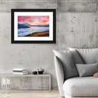 Mt Tetnuld Sunrise Over Clouds Wall Art