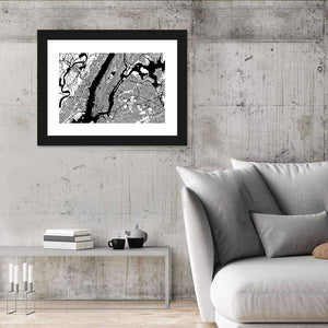 Map Of Manhattan Wall Art