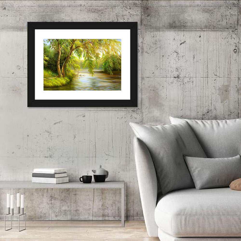 Summer Lake in the Woods Wall Art