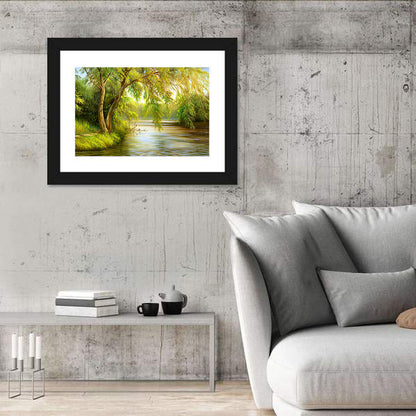 Summer Lake in the Woods Wall Art