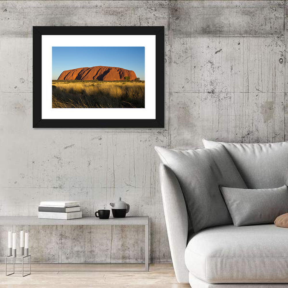 Uluru Red Rock at Golden Hour Wall Art