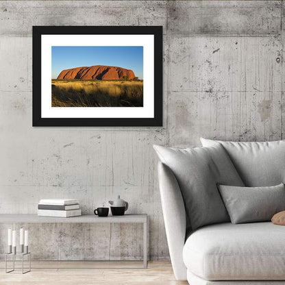 Uluru Red Rock at Golden Hour Wall Art