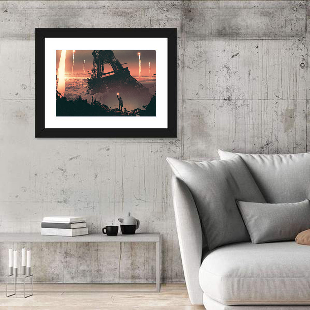 Eiffel Tower Aftermath Wall Art