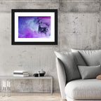 Ethereal Purple Swirl Wall Art