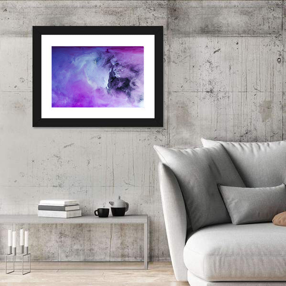 Ethereal Purple Swirl Wall Art