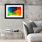 Diagonal Rainbow Gradient Wall Art