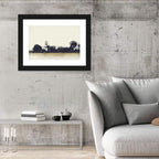 Faded Field with Silhouetted Trees Wall Art