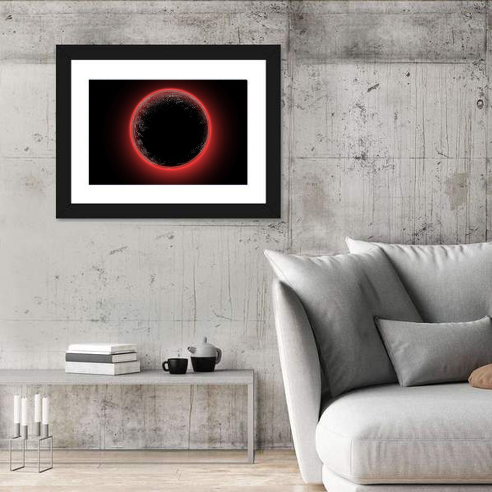 Red Planet Eclipse Wall Art