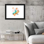 Abstract Maple Leaves Wall Art