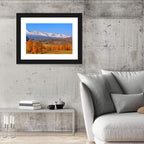 Altay Mountains with Golden Larches Wall Art