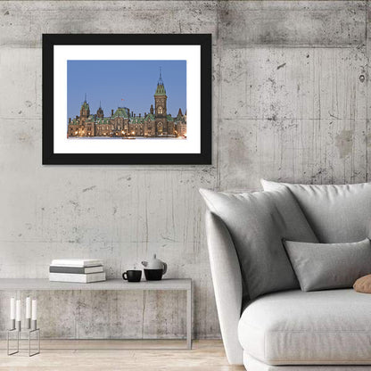 Ottawa Parliament Buildings at Dusk Wall Art