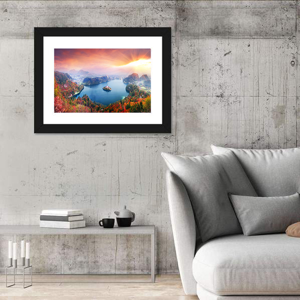 Morning on Lake Bled Wall Art