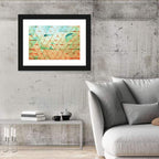 Translucent Triangle Grid Wall Art
