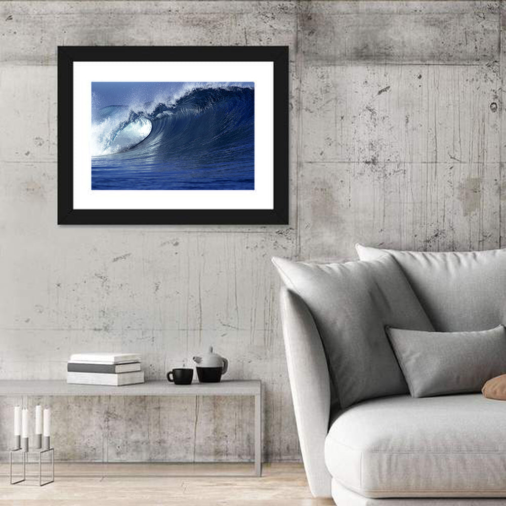 Fiji Wave Close-up Wall Art in a room, landscape