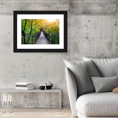 Bridge To Jungle In Guilin Wall Art