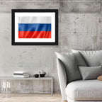 Russian Tricolor Flag Wall Art