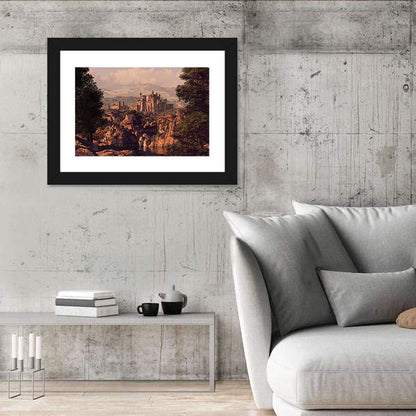 Medieval Castle at Golden Hour Wall Art