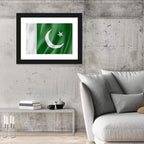 Waving Pakistan Flag Wall Art