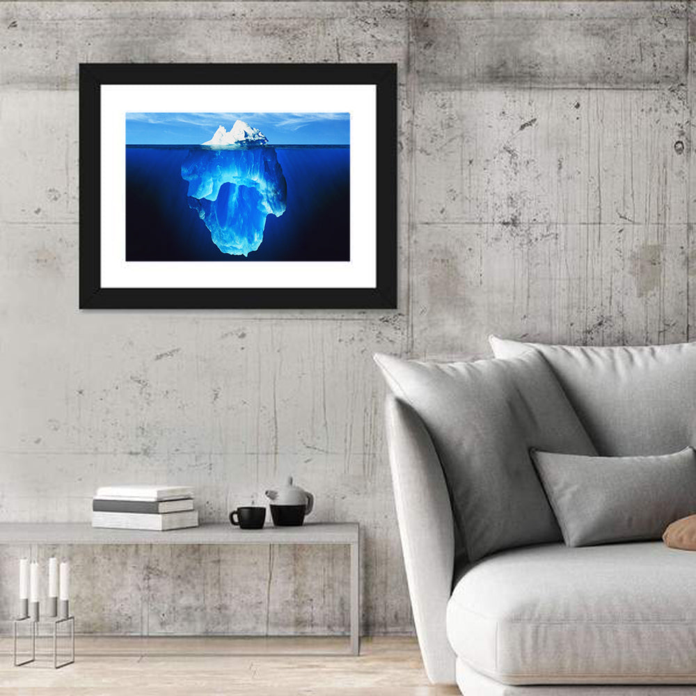 Split-level Melting Iceberg Wall Art