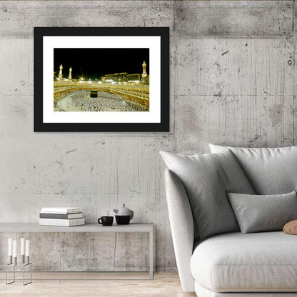 Night View of the Kaaba, Makkah Wall Art