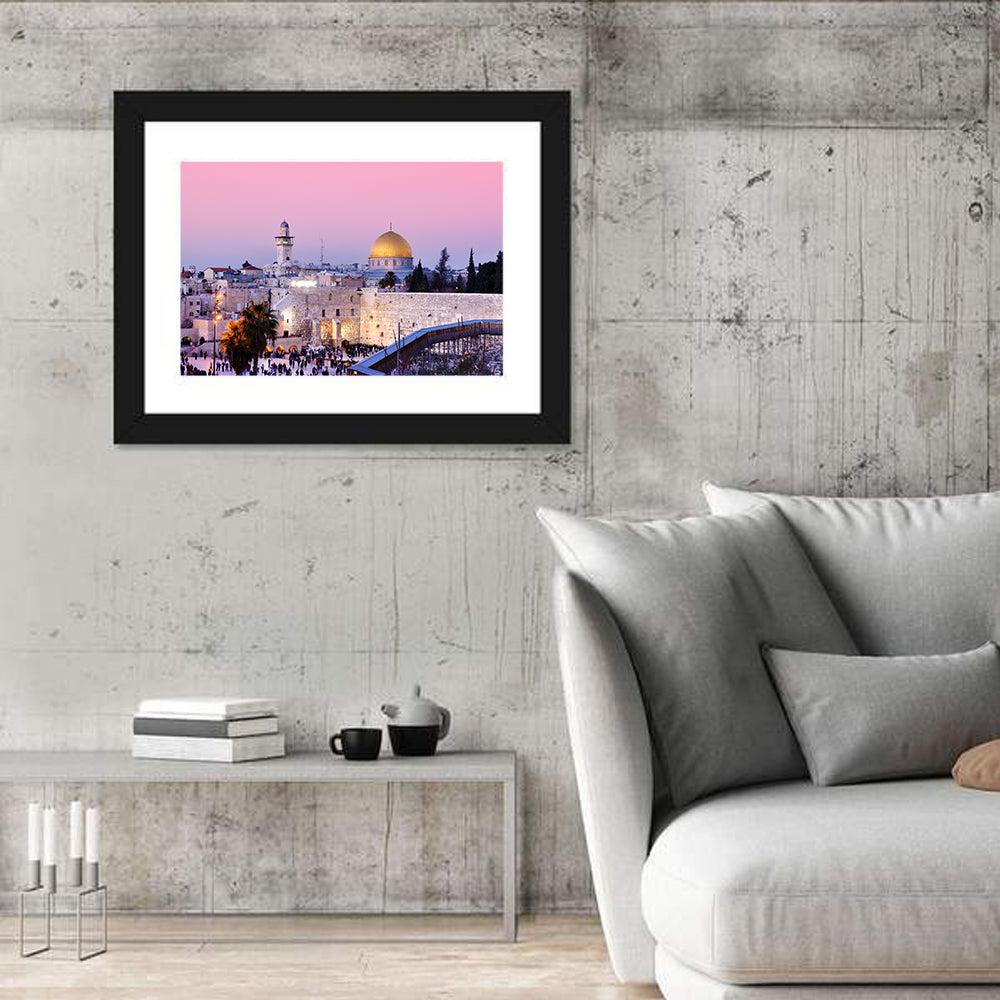 Dome of the Rock and Western , Jerusalem Wall Art