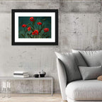 Surreal Poppies with Eyes Wall Art